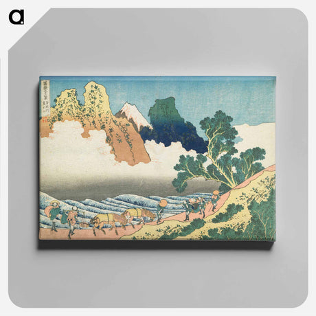 アートパネル-Back View of Fuji from the Minobu River - 葛飾 北斎 Canvas.