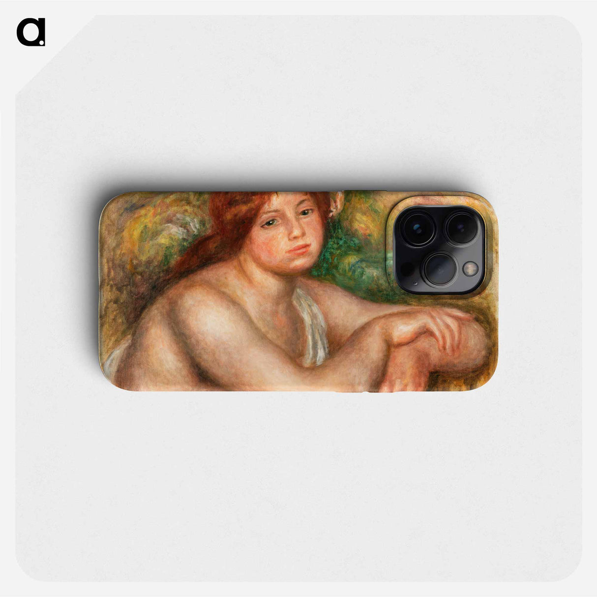 Nude Study, Bust of a Woman - ピエール オーギュスト ルノワール Phone Case.