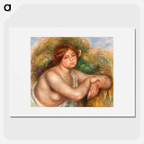 Nude Study, Bust of a Woman - Pierre-Auguste Renoir Poster.