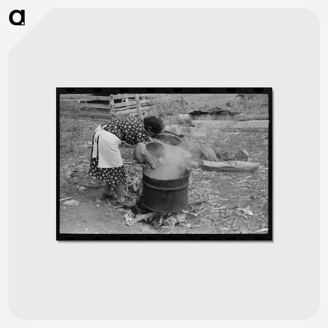 アートポストカード-Soapmaking in Taos County
 - ラッセル リー Postcard.