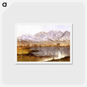 アートポストカード-Wasatch Mountains, Utah - アルバート ビアスタット Postcard.