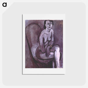 アートポストカード-Gray Nude with Bracelet - アンリ マティス Postcard.
