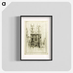 アートポスター-West Front, Westminster Abbey
 - ジョセフ ペネル Poster.