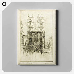 アートパネル-West Front, Westminster Abbey
 - ジョセフ ペネル Canvas.