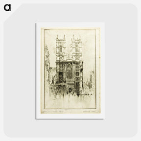 アートポストカード-West Front, Westminster Abbey
 - ジョセフ ペネル Postcard.