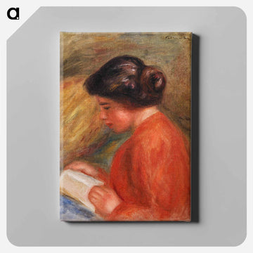 Young Woman Reading - ピエール オーギュスト ルノワール Canvas.