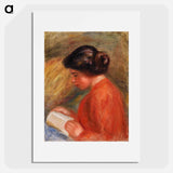 Young Woman Reading - Pierre-Auguste Renoir Poster.