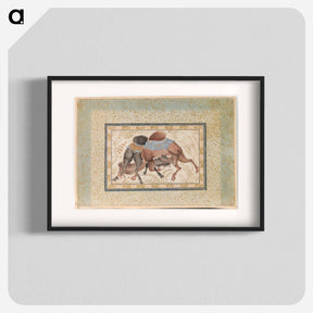 アートポスター-Two Camels Fighting
 - セントルイス美術館 Poster.