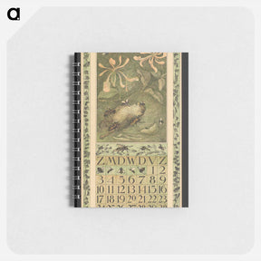 アートメモ帳-Kalenderblad voor september 1911 met kevers en een dode mus - テオ ヴァン ホイテマ Memo.