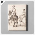 アートパネル-Two Riders Seen from Behind
 - イェール大学アートギャラリー Canvas.