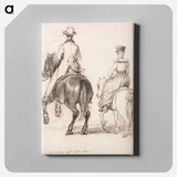 アートパネル-Two Riders Seen from Behind
 - イェール大学アートギャラリー Canvas.