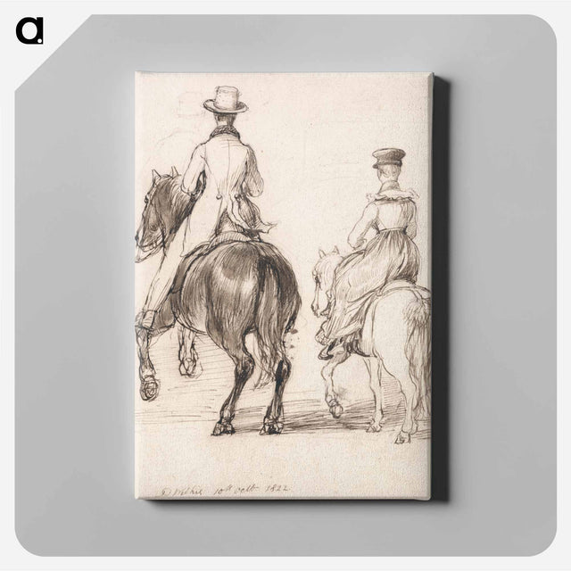 アートパネル-Two Riders Seen from Behind
 - イェール大学アートギャラリー Canvas.