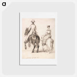 アートポストカード-Two Riders Seen from Behind
 - イェール大学アートギャラリー Postcard.