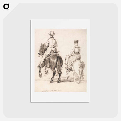 アートポストカード-Two Riders Seen from Behind
 - イェール大学アートギャラリー Postcard.