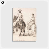 アートポストカード-Two Riders Seen from Behind
 - イェール大学アートギャラリー Postcard.