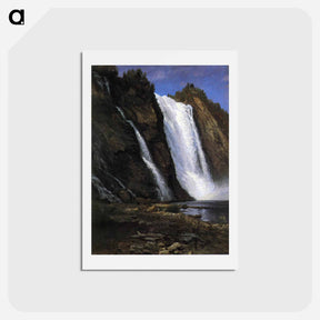 アートポストカード-Waterfall - アルバート ビアスタット Postcard.