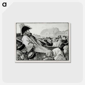 アートポストカード-The general from the poem the ensign’s reminiscences of the fair - アルバート エーデルフェルト Postcard.
