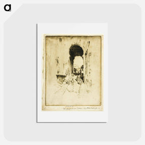 アートポストカード-Gate of the Zocodovar, Toledo
 - ジョセフ ペネル Postcard.