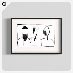 アートポスター-Three heads - カジミール マレーヴィチ Poster.