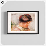 Head of Young Girl (Tête de jeune fille) - Pierre-Auguste Renoir Poster.