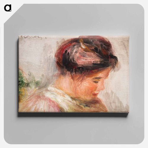 Head of Young Girl (Tête de jeune fille) - Pierre-Auguste Renoir Canvas.