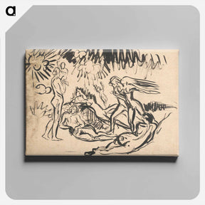 アートパネル-Composition sketch - アーノルド ピーター ワイズ クビンチャン Canvas.