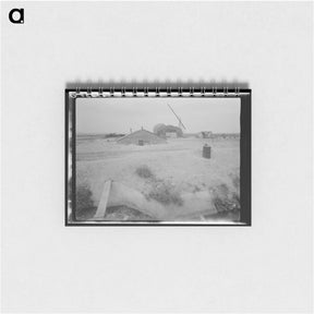 アートメモ帳-Home of family from Oklahoma now living at Dead Ox Flat, Malheur County, Oregon - ドロテア ラング Memo.