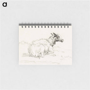 アートメモ帳-Lying sheep - ジャン ベルナール Memo.