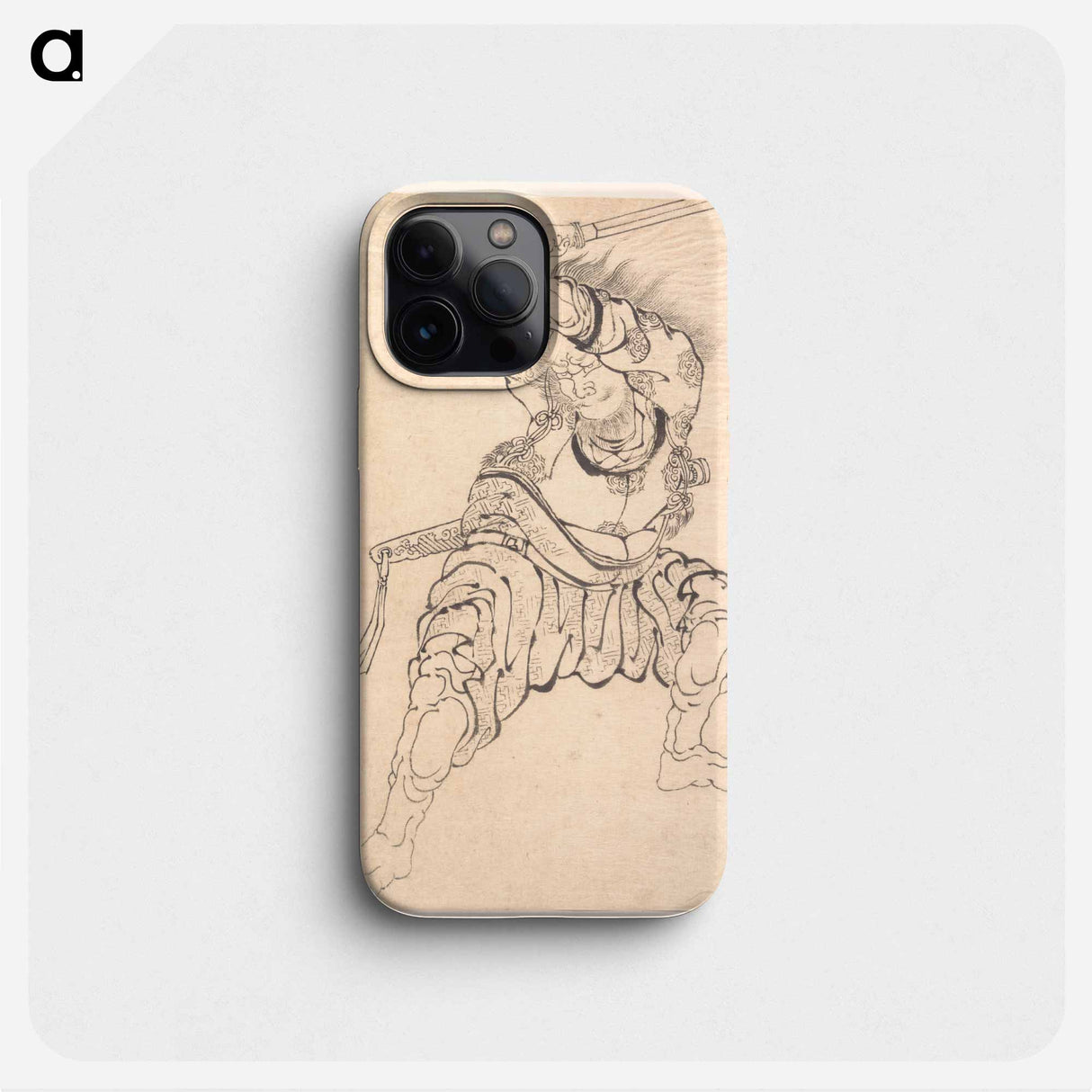 Hokusai's A Warrior - Katsushika Hokusai Phone Case.