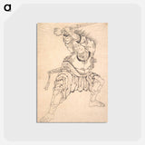 アートポストカード-Hokusai's A Warrior - 葛飾 北斎 Postcard.