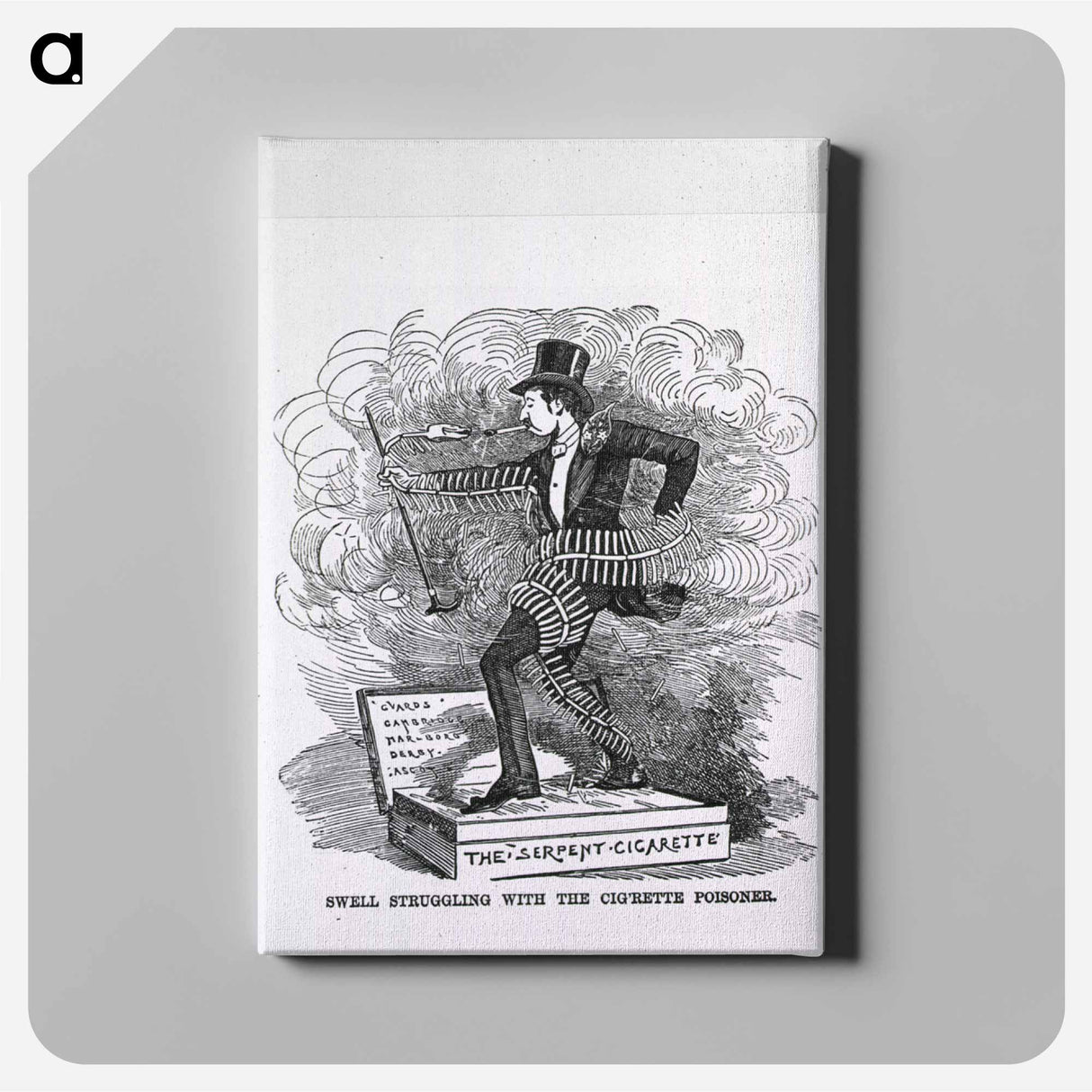 アートパネル-Swell Struggling With The Cig'rette Poisoner
 - 国立医学図書館 Canvas.