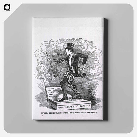 アートパネル-Swell Struggling With The Cig'rette Poisoner
 - 国立医学図書館 Canvas.