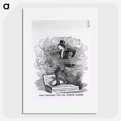 アートポスター-Swell Struggling With The Cig'rette Poisoner
 - 国立医学図書館 Poster.