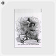 アートポストカード-Swell Struggling With The Cig'rette Poisoner
 - 国立医学図書館 Postcard.