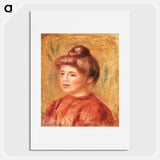 Bust of Woman in Red - Pierre-Auguste Renoir Poster.