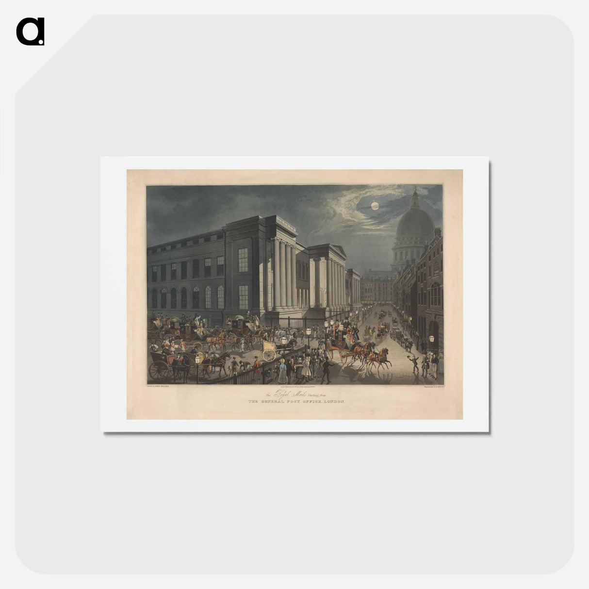 アートポストカード-Coaching: The Royal Mails Starting from the General Post Office, London
 - イェール大学アートギャラリー Postcard.