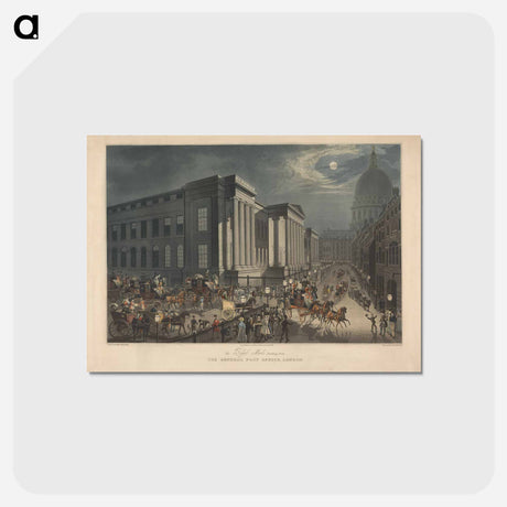 アートポストカード-Coaching: The Royal Mails Starting from the General Post Office, London
 - イェール大学アートギャラリー Postcard.