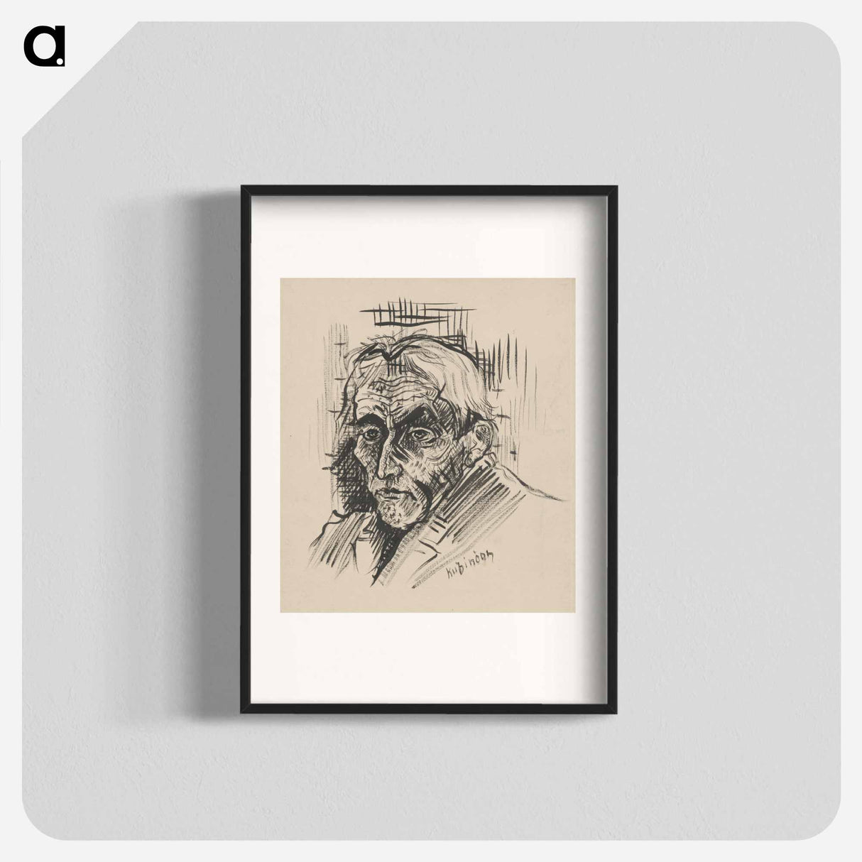 Head of a man - アーノルド ピーター ワイズ クビンチャン Poster.