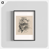 Head of a man - アーノルド ピーター ワイズ クビンチャン Poster.