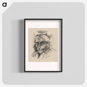 アートポスター-Head of a man - アーノルド ピーター ワイズ クビンチャン Poster.