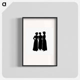 アートポスター-Female Silhouettes from Michael's Crag
 - 大英図書館 Poster.