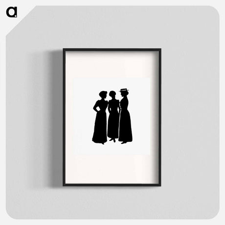 アートポスター-Female Silhouettes from Michael's Crag
 - 大英図書館 Poster.