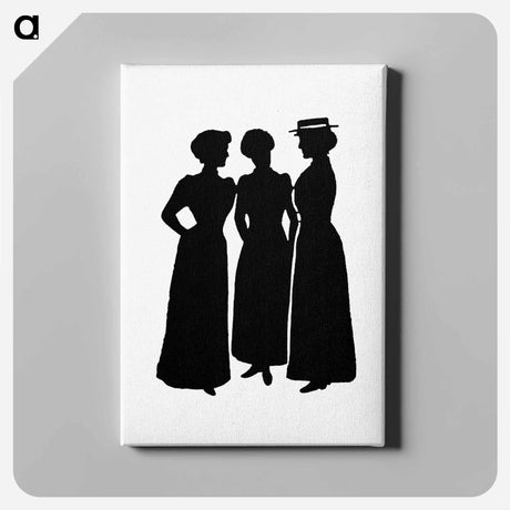 アートパネル-Female Silhouettes from Michael's Crag
 - 大英図書館 Canvas.
