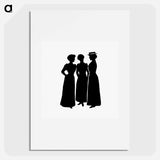アートポスター-Female Silhouettes from Michael's Crag
 - 大英図書館 Poster.