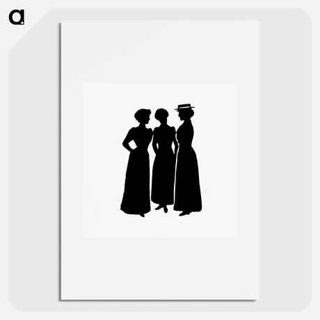 アートポスター-Female Silhouettes from Michael's Crag
 - 大英図書館 Poster.