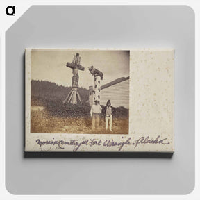 アートパネル-Morion Cemetery at Fort Wrangell
 - エドワード マイブリッジ Canvas.