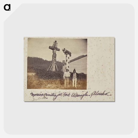 アートポストカード-Morion Cemetery at Fort Wrangell
 - エドワード マイブリッジ Postcard.