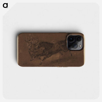 Horses running - ウジェーヌ ドラクロワ Phone Case.