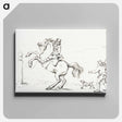 アートパネル-Taming a horse - ジャン ベルナール Canvas.
