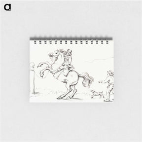 アートメモ帳-Taming a horse - ジャン ベルナール Memo.